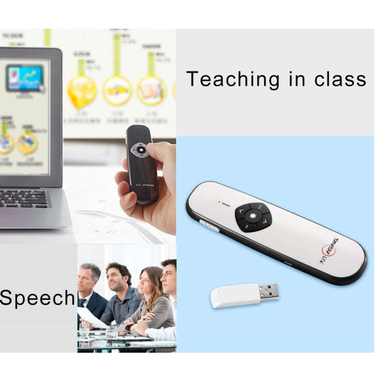 ASiNG A800 USB Charging 2.4GHz Wireless Presenter PowerPoint Clicker Representation Remote Contro...