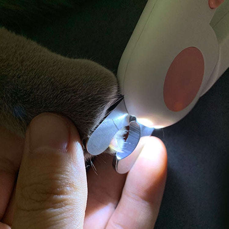 Pet Cat and Dog LED Light Nail Clippers (Blue)