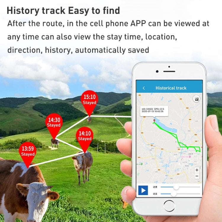 4G EU Version Intelligent Waterproof GPS Pet Tracker Solar Energy Cattle Sheep Position Locator