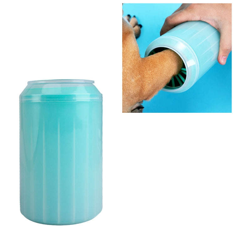 Pet Cat Dog Foot Clean Cup Cleaning Tool Silicone Washing Cup, Size: Large (Green)