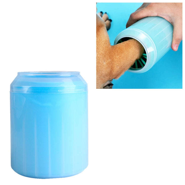 Pet Cat Dog Foot Clean Cup Cleaning Tool Silicone Washing Cup, Size: Large (Blue)