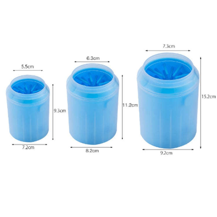 Pet Cat Dog Foot Clean Cup Cleaning Tool Silicone Washing Cup, Size: Small (Orange)