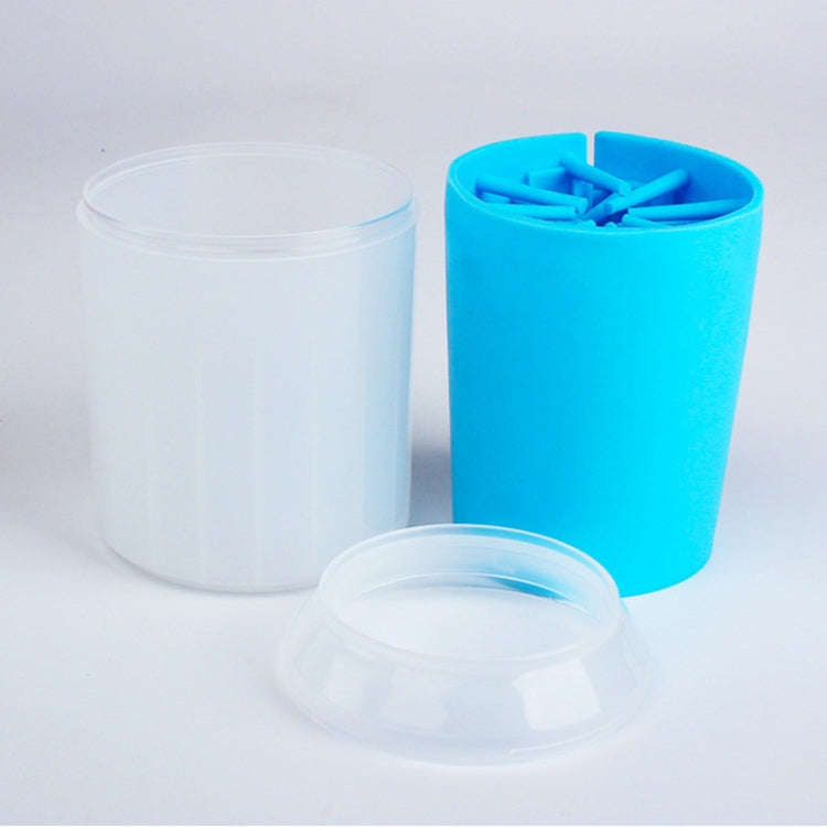 Pet Cat Dog Foot Clean Cup Cleaning Tool Silicone Washing Cup, Size: Small (Blue)