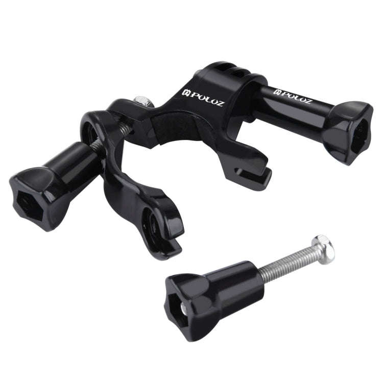 PULUZ Universal Bike Motorcycle Handlebar Mount with Screw for PULUZ Action Sports Cameras Jaws F...