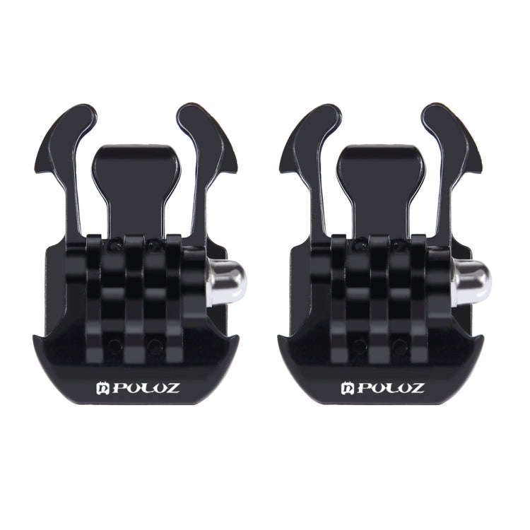 2 PCS PULUZ Horizontal Surface Quick Release Buckle for GoPro, Insta360, DJI and Other Action Cam...