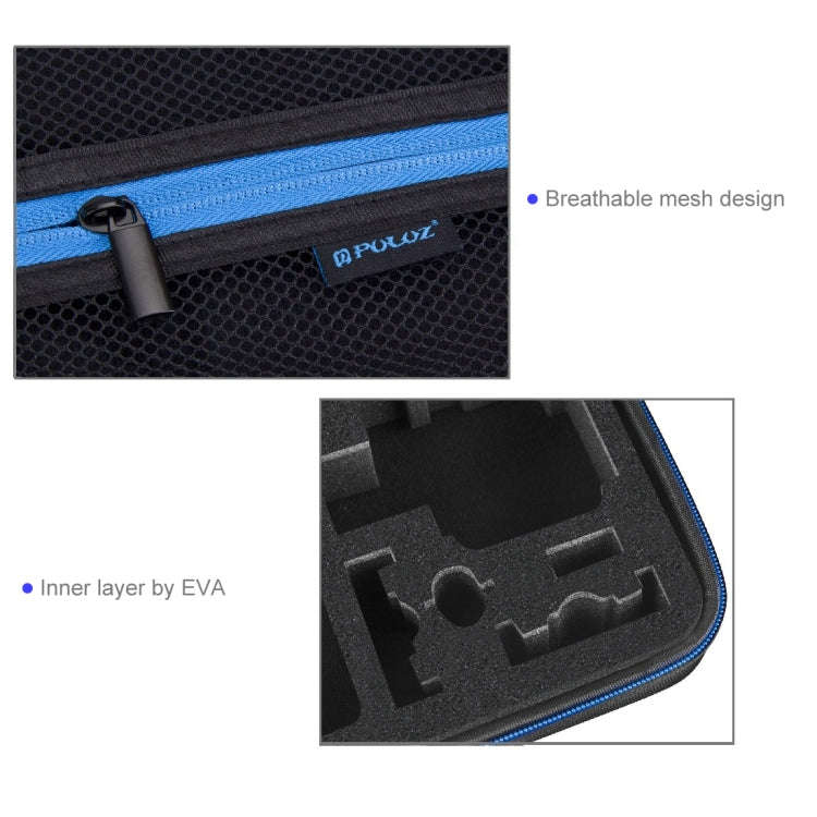 PULUZ Waterproof Carrying and Travel Case for for GoPro, Insta360, DJI and Other Action Cameras A...