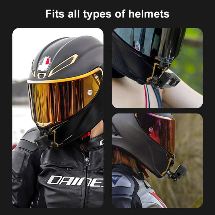 PULUZ Magnetic Quick Release Motorcycle Helmet Chin Strap Mount (Black)