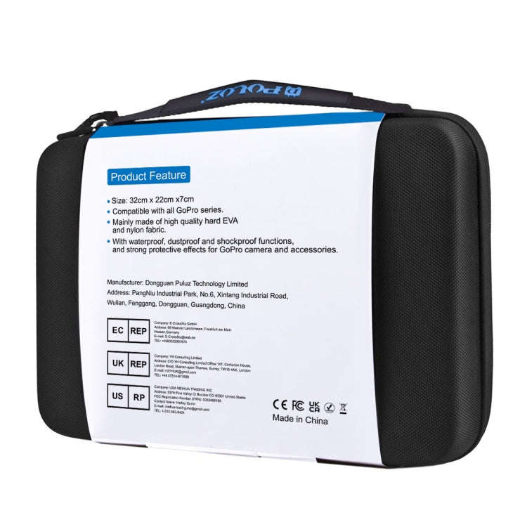 PULUZ Waterproof Carrying and Travel Case for GoPro, Insta360, DJI and Other Action Cameras Acces...
