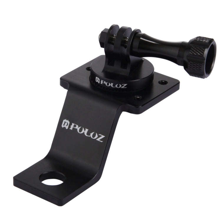 PULUZ Aluminum Alloy Motorcycle Fixed Holder Mount with Tripod Adapter & Screw for GoPro, Insta36...