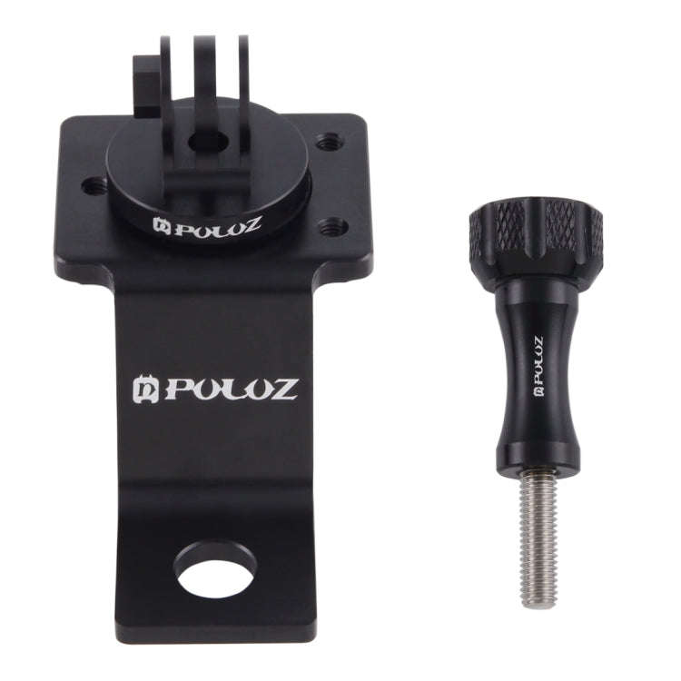 PULUZ Aluminum Alloy Motorcycle Fixed Holder Mount with Tripod Adapter & Screw for GoPro, Insta36...