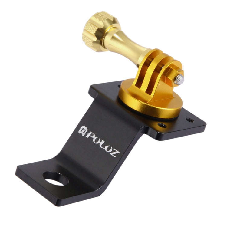 PULUZ Aluminum Alloy Motorcycle Fixed Holder Mount with Tripod Adapter & Screw for GoPro, Insta36...