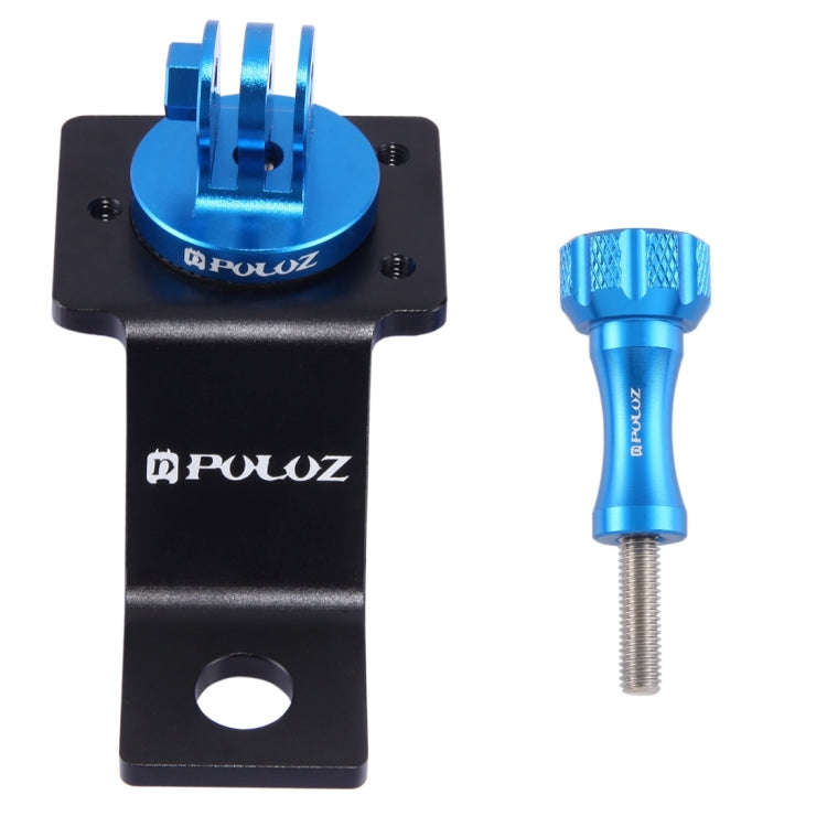 PULUZ Aluminum Alloy Motorcycle Fixed Holder Mount with Tripod Adapter & Screw for GoPro, Insta36...
