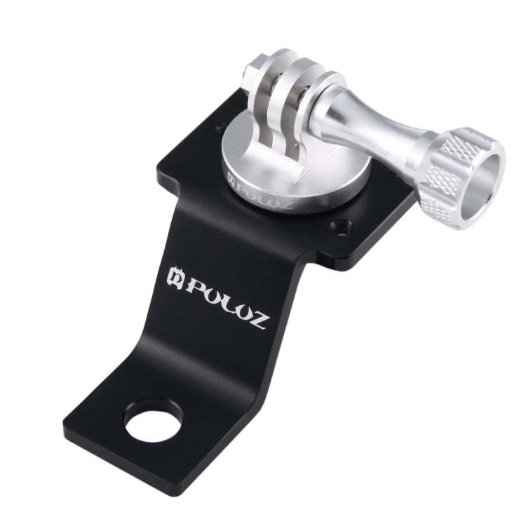 PULUZ Aluminum Alloy Motorcycle Fixed Holder Mount with Tripod Adapter & Screw for GoPro, Insta36...