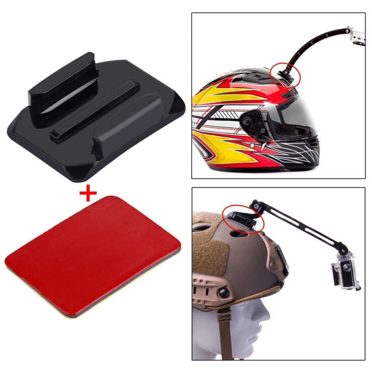 PULUZ 2 Curved Surface Mounts + 2 Adhesive Mount Stickers for PULUZ Action Sports Cameras Jaws Fl...