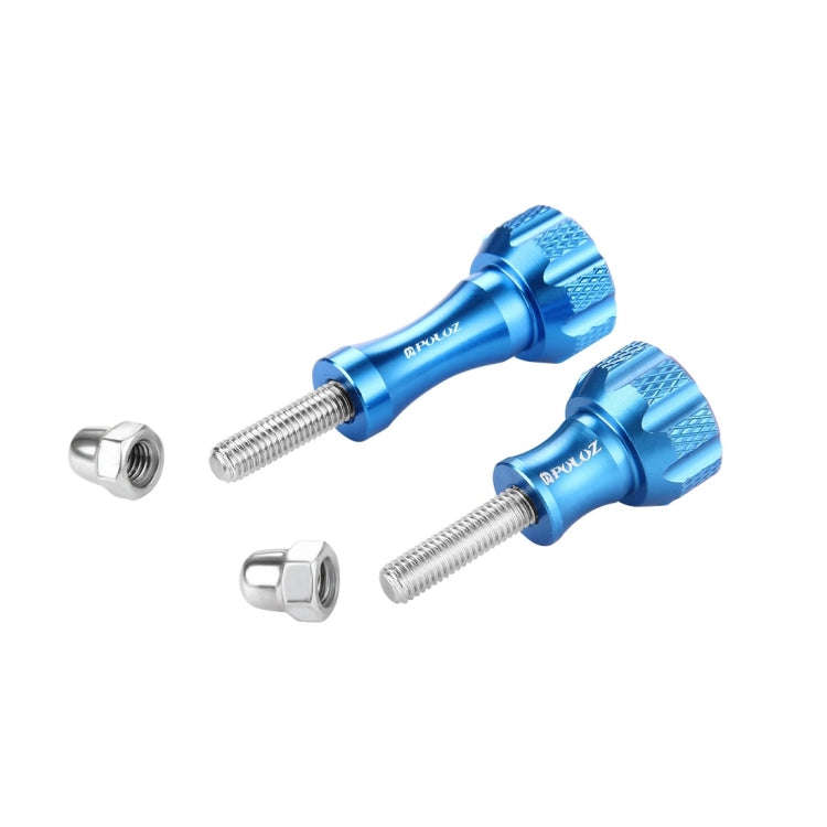 PULUZ CNC Aluminum Thumb Knob Stainless Bolt Nut Screw Set for GoPro Hero12 Black / Hero11 /10 /9...