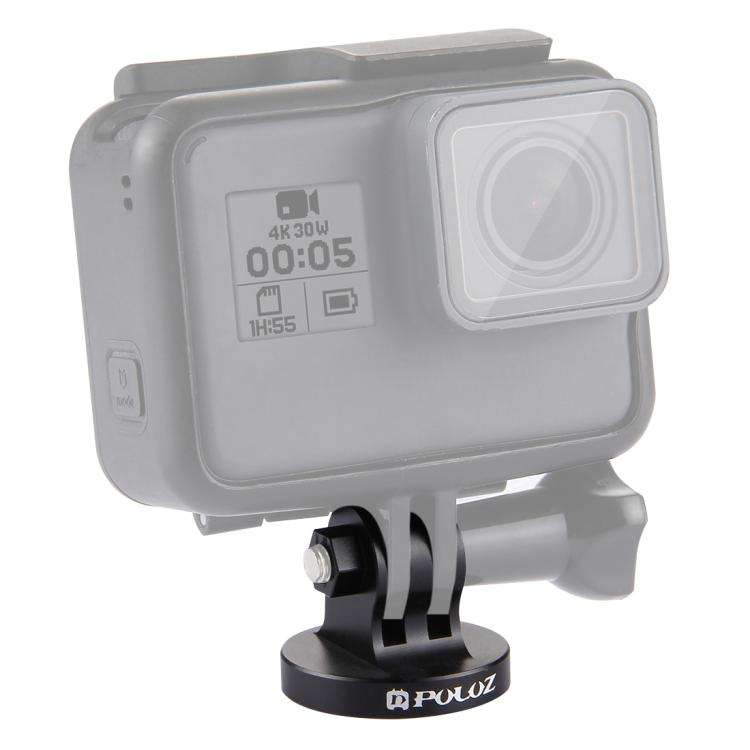 PULUZ 1/4 inch Screw Hole Tripod Mount CNC Adapter for GoPro, Insta360, DJI and Other Action Came...