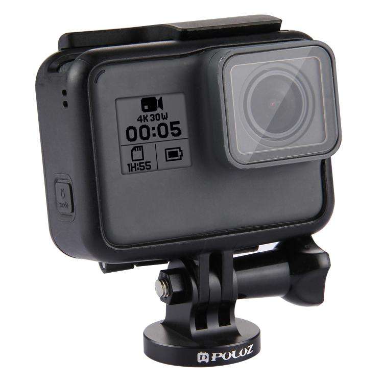 PULUZ 1/4 inch Screw Hole Tripod Mount CNC Adapter for GoPro, Insta360, DJI and Other Action Came...