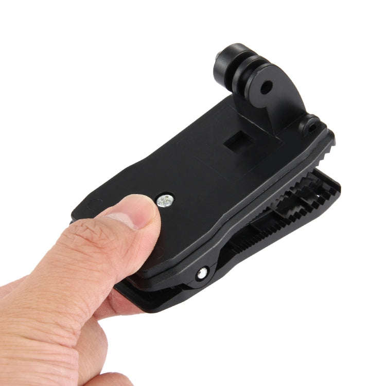 PULUZ 360 Degree Rotating Backpack Hat Rec-mounts Quick Release Clamp Mount for GoPro, Insta360, ...