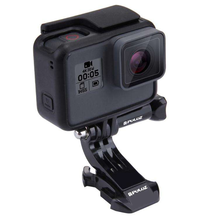 PULUZ Black Vertical Surface J-Hook Buckle Mount for PULUZ Action Sports Cameras Jaws Flex Clamp ...