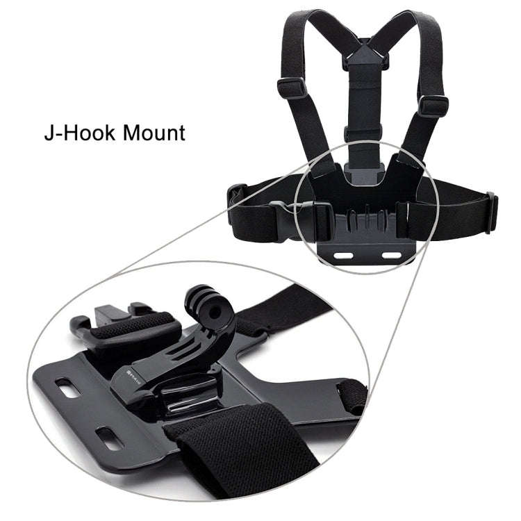 PULUZ Black Vertical Surface J-Hook Buckle Mount for PULUZ Action Sports Cameras Jaws Flex Clamp ...
