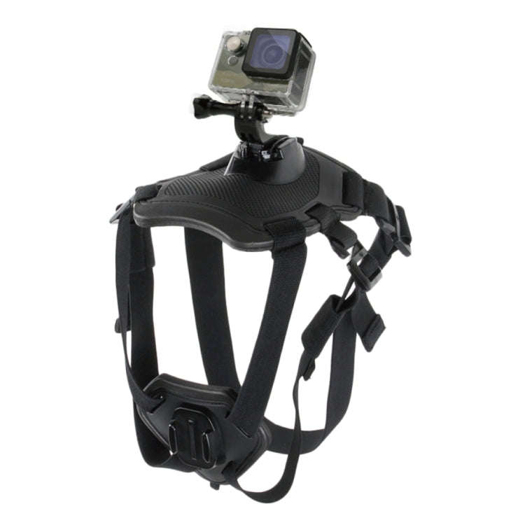 PULUZ Hound Dog Fetch Harness Adjustable Chest Strap Mount for GoPro, Insta360, DJI and Other Act...