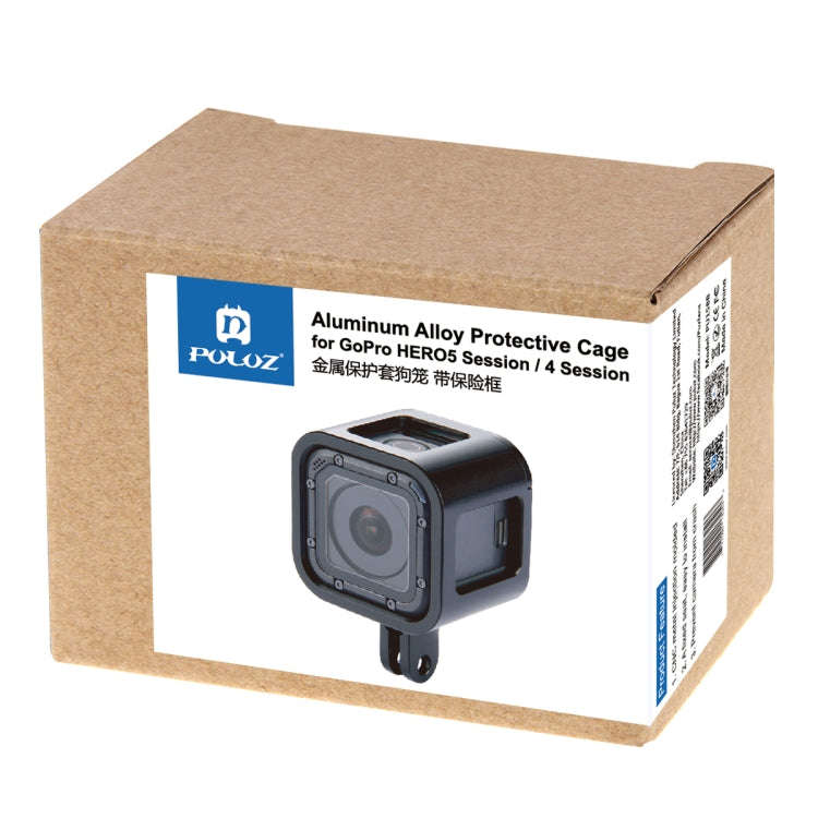 PULUZ Housing Shell CNC Aluminum Alloy Protective Cage with Insurance Frame for GoPro HERO5 Sessi...