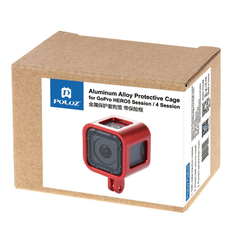 PULUZ Housing Shell CNC Aluminum Alloy Protective Cage with Insurance Frame for GoPro HERO5 Sessi...
