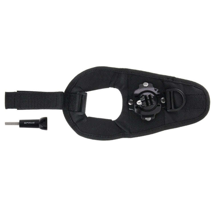 PULUZ 360 Degree Rotation Glove Style Palm Strap Mount Band for GoPro, Insta360, DJI and Other Ac...