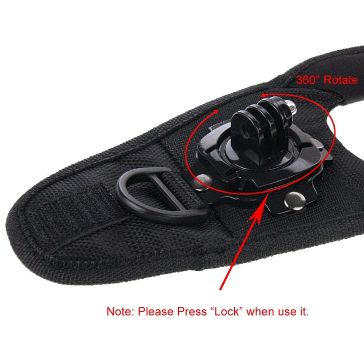 PULUZ 360 Degree Rotation Glove Style Palm Strap Mount Band for GoPro, Insta360, DJI and Other Ac...