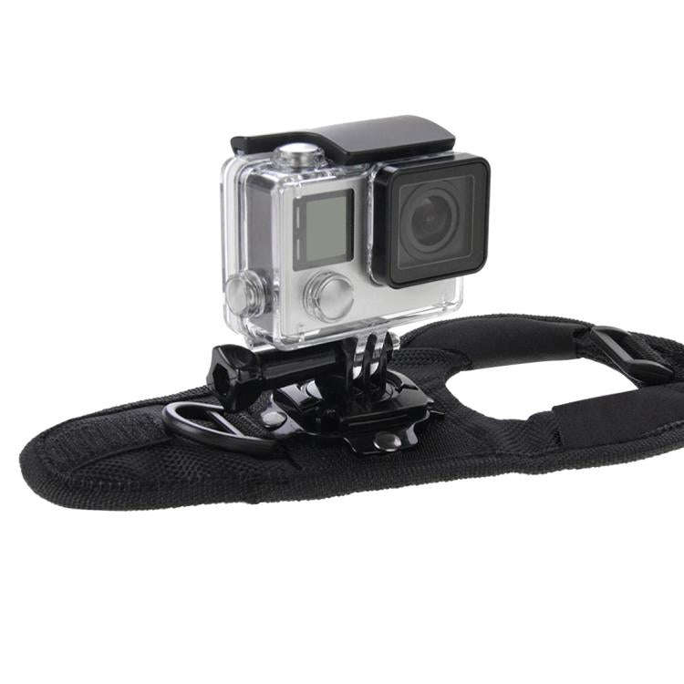 PULUZ 360 Degree Rotation Glove Style Palm Strap Mount Band for GoPro, Insta360, DJI and Other Ac...