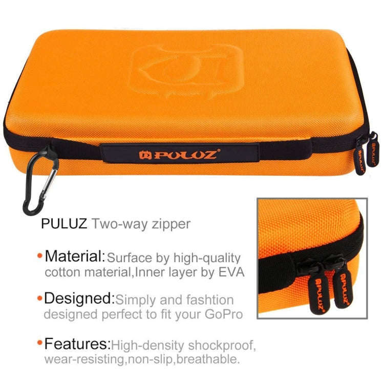 PULUZ Waterproof Carrying and Travel Case for for GoPro, Insta360, DJI and Other Action Cameras A...