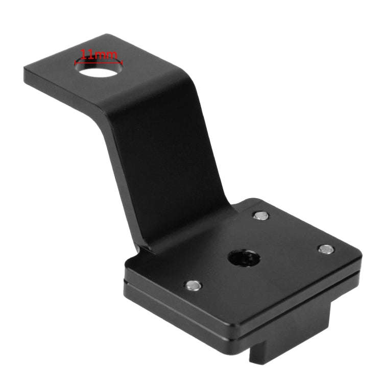 PULUZ Fixed Metal Motorcycle Holder Mount for GoPro, Insta360, DJI and Other Action Cameras(Black)