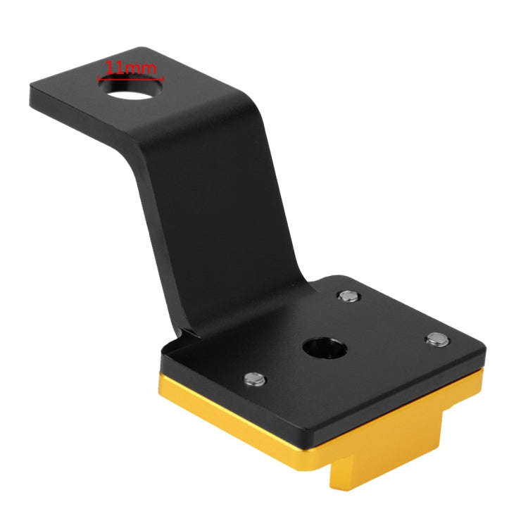 PULUZ Fixed Metal Motorcycle Holder Mount for GoPro, Insta360, DJI and Other Action Cameras(Gold)