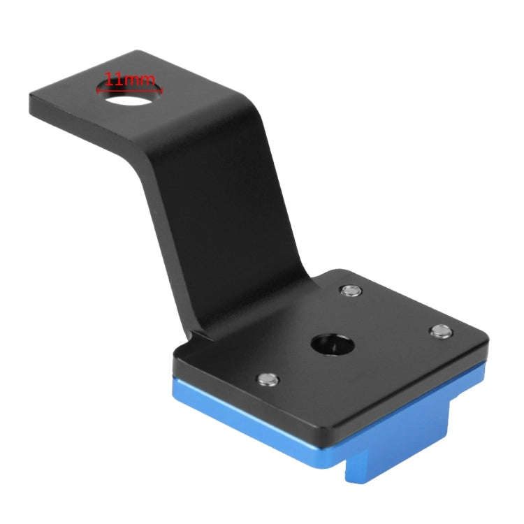 PULUZ Fixed Metal Motorcycle Holder Mount for GoPro, Insta360, DJI and Other Action Cameras(Blue)