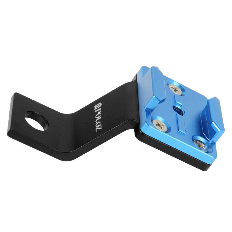 PULUZ Fixed Metal Motorcycle Holder Mount for GoPro, Insta360, DJI and Other Action Cameras(Blue)