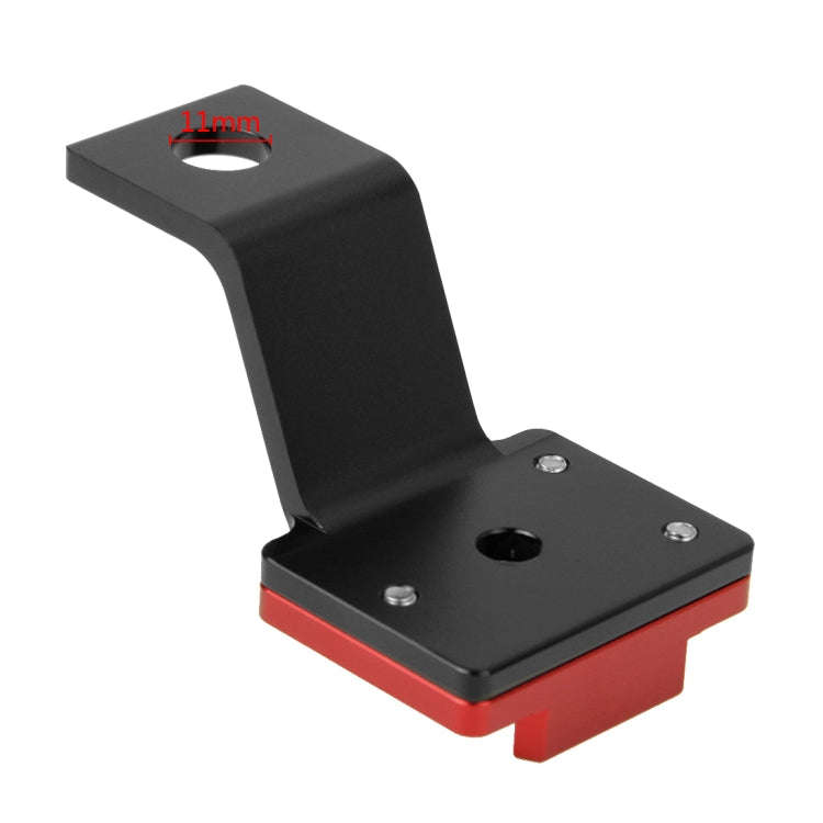 PULUZ Fixed Metal Motorcycle Holder Mount for GoPro, Insta360, DJI and Other Action Cameras(Red)