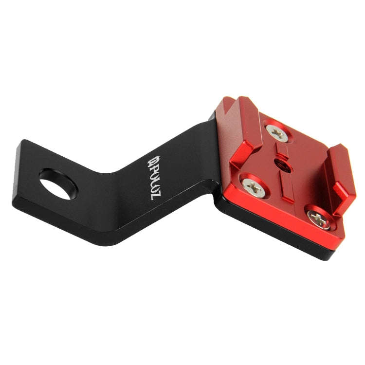 PULUZ Fixed Metal Motorcycle Holder Mount for GoPro, Insta360, DJI and Other Action Cameras(Red)