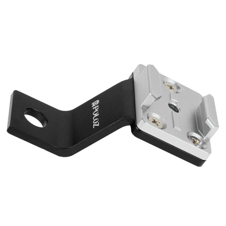 PULUZ Fixed Metal Motorcycle Holder Mount for GoPro, Insta360, DJI and Other Action Cameras(Silver)