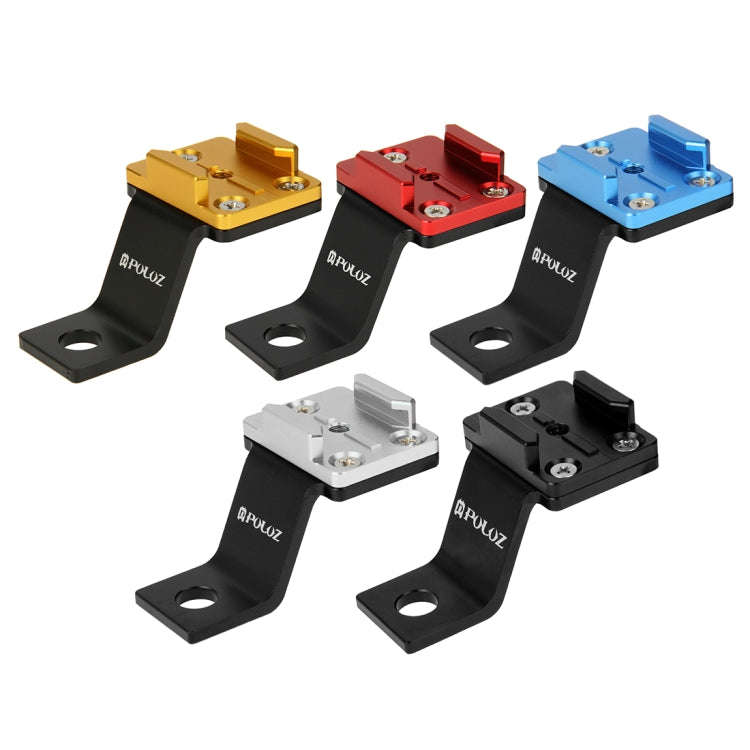 PULUZ Fixed Metal Motorcycle Holder Mount for GoPro, Insta360, DJI and Other Action Cameras(Red)