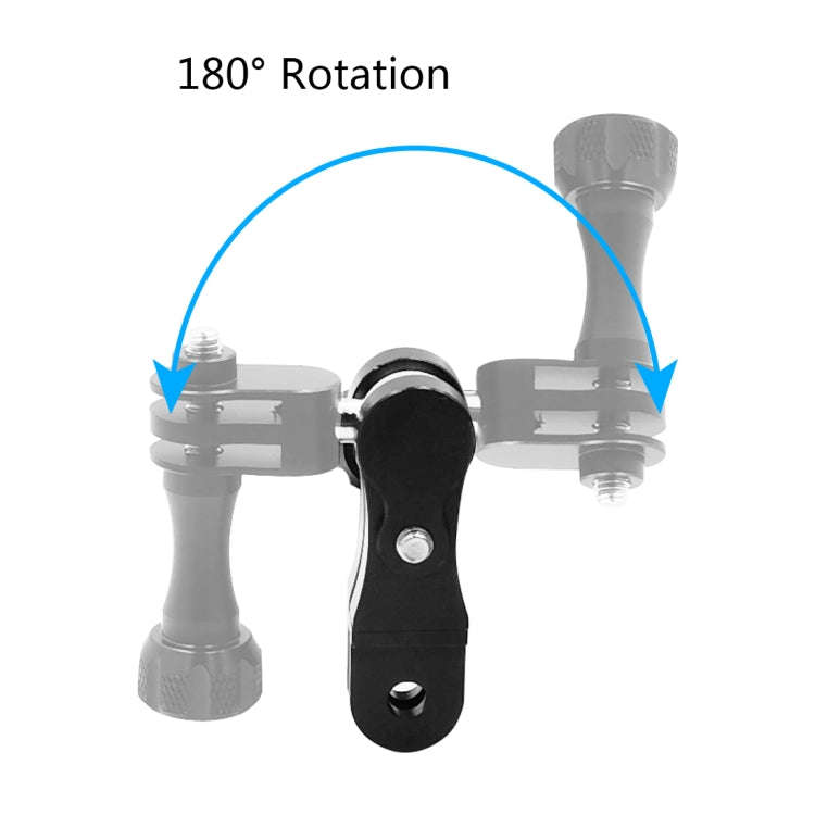 PULUZ CNC Aluminum Ball Joint Mount with 2 Long Screws for GoPro, Insta360, DJI and Other Action ...