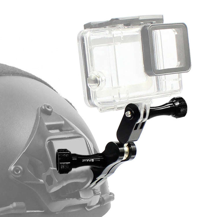 PULUZ CNC Aluminum Ball Joint Mount with 2 Long Screws for GoPro, Insta360, DJI and Other Action ...