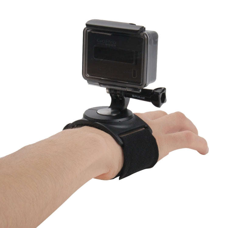 PULUZ 3 in 1 Hand Wrist Arm Leg Straps 360-degree Rotation Mount for GoPro, Insta360, DJI and Oth...