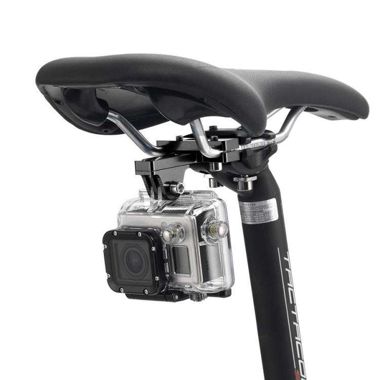 PULUZ Aluminium Alloy Bike Seat Cushion Mount for GoPro Hero12 Black / Hero11 /10 /9 /8 /7 /6 /5,...