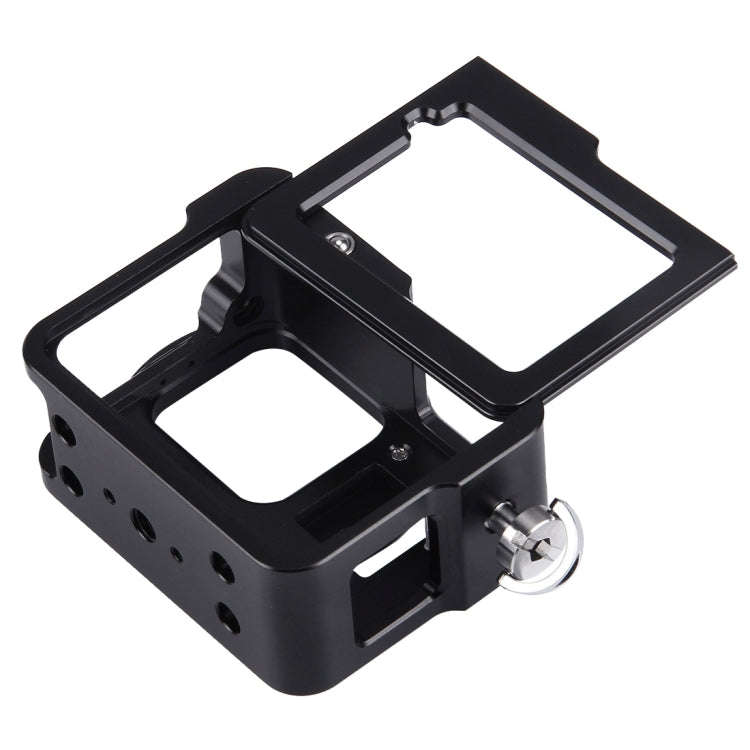 PULUZ Housing Shell CNC Aluminum Alloy Protective Cage with Insurance Frame & 52mm UV Lens for Go...