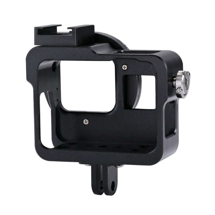 PULUZ Housing Shell CNC Aluminum Alloy Protective Cage with 52mm UV Lens for GoPro HERO(2018) /7 ...