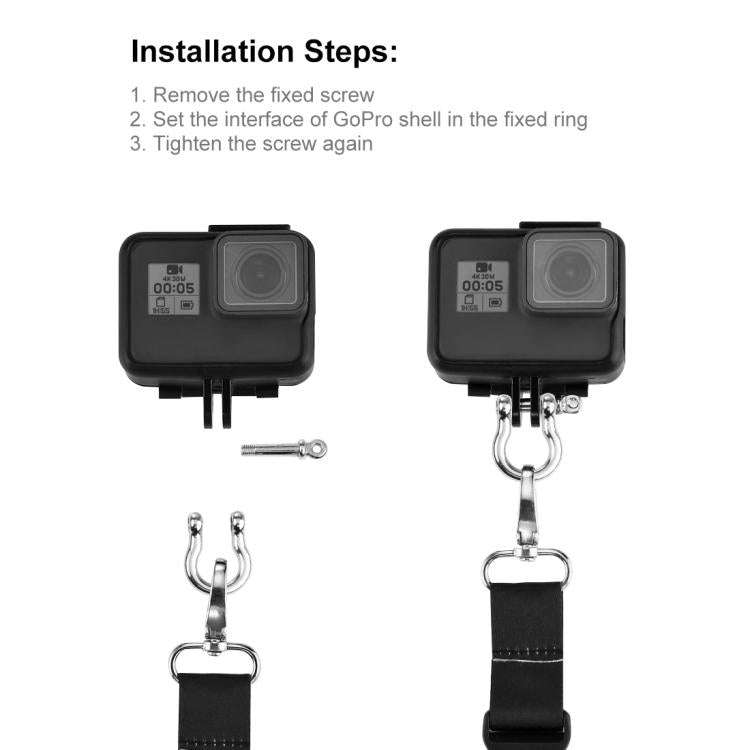 PULUZ 60cm Detachable Long Neck Strap Lanyard SlingGoPro, Insta360, DJI and Other Action Cameras