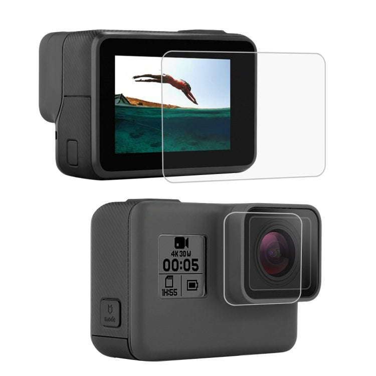 PULUZ  Lens HD Screen Protector + LCD Display Tempered Glass Film for GoPro HERO7 Black /HERO7 Si...