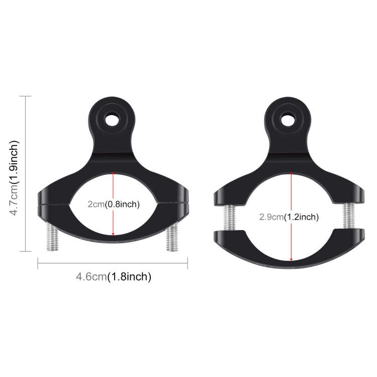PULUZ Bike Handlebar Adapter Aluminum Mount for GoPro, Insta360, DJI and Other Action Cameras(Black)