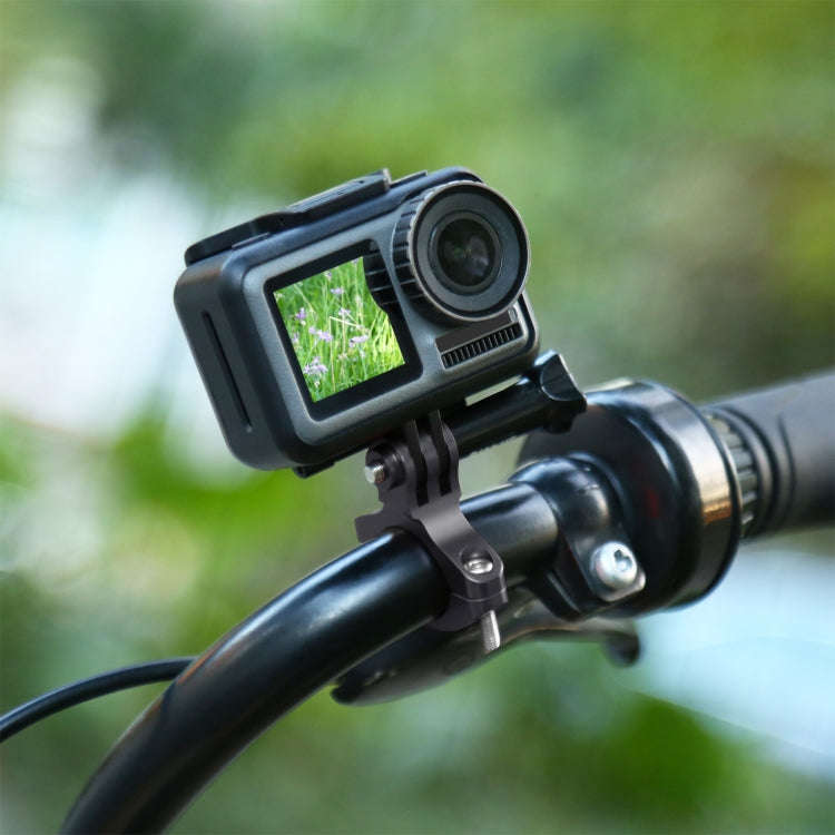 PULUZ Bike Handlebar Adapter Aluminum Mount for GoPro, Insta360, DJI and Other Action Cameras(Black)