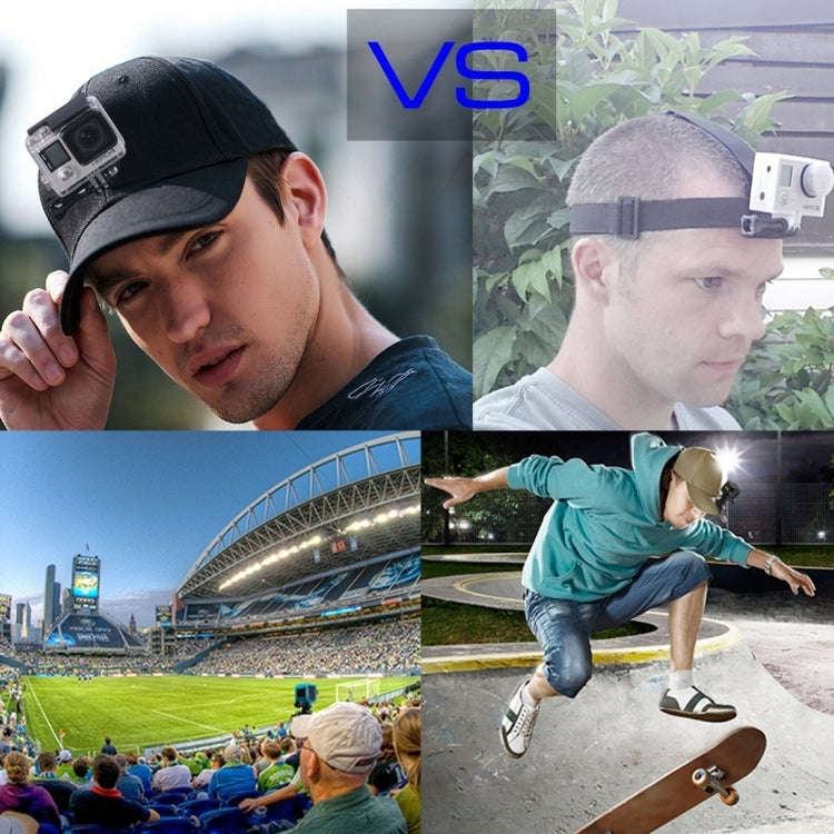 PULUZ Baseball Hat with J-Hook Buckle Mount & Screw for GoPro, DJI OSMO Action and Other Action C...